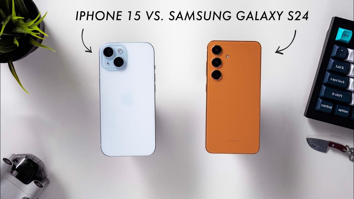 Samsung S24 Vs iPhone 15 Comparison